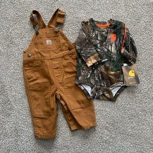Carhartt overall and onesie set! 😍